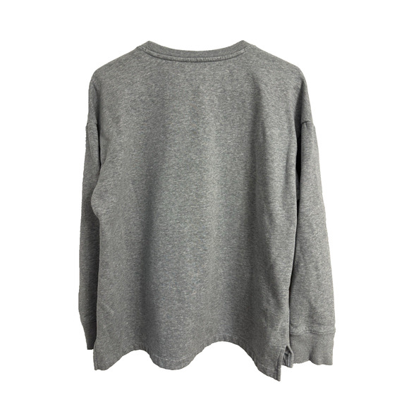 Under Armour Women's M Oversized Gray Sweatshirt Basic Essential Lounge Workout - Picture 2 of 6
